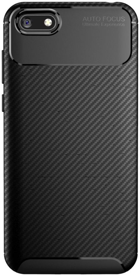 Huawei Y5 (2018) Siliconen Carbon Hoesje Zwart afbeelding 9