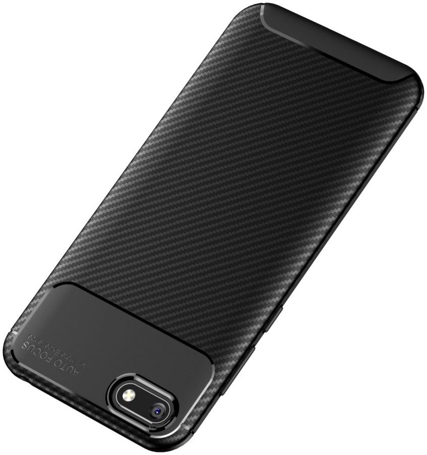 Huawei Y5 (2018) Siliconen Carbon Hoesje Zwart afbeelding 10