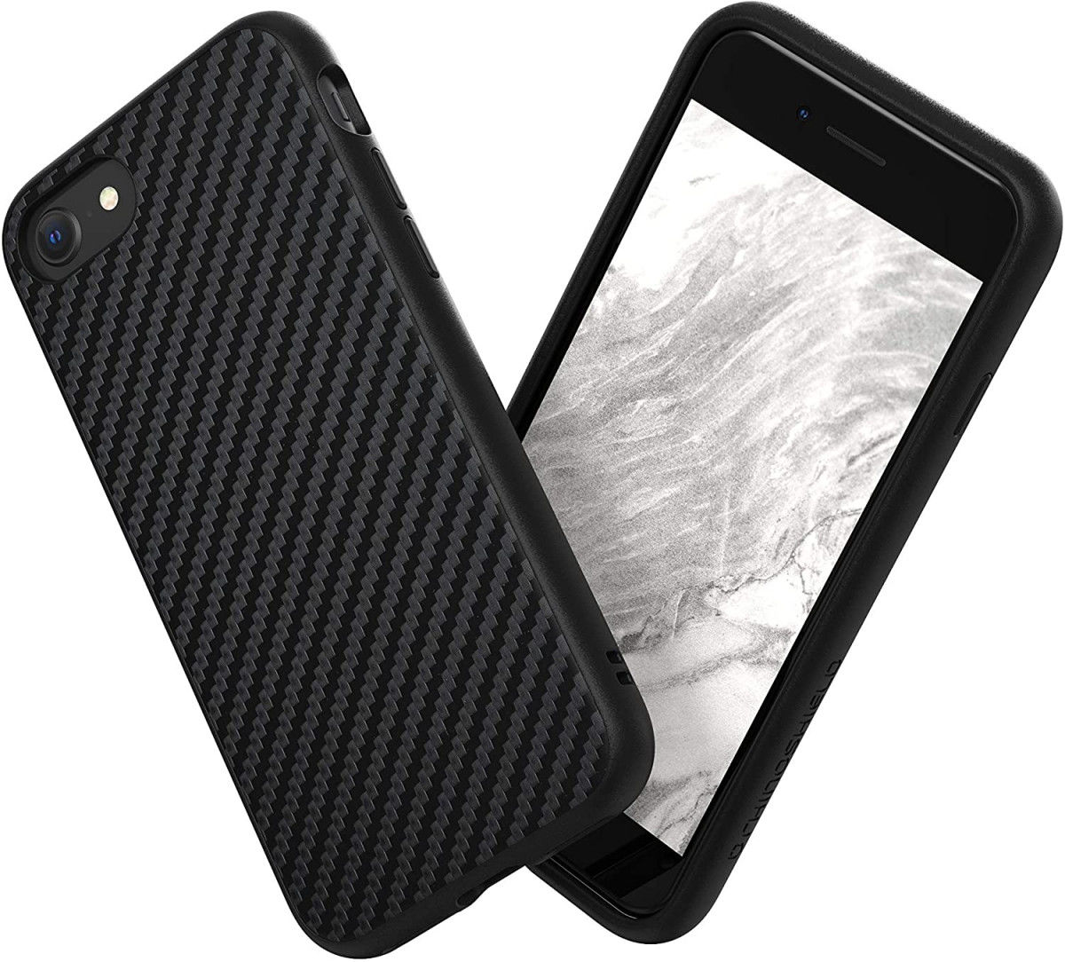 RhinoShield SolidSuit iPhone SE 2020 Hoesje Carbon Fiber afbeelding 2