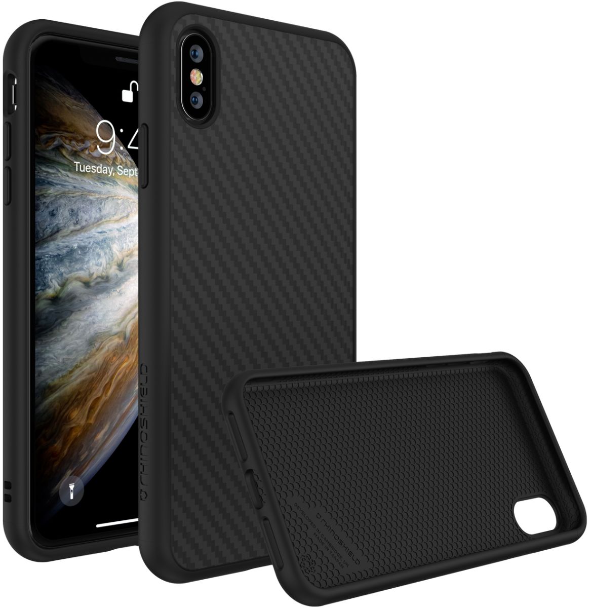 RhinoShield SolidSuit Carbon Fiber iPhone XS Hoesje afbeelding 1