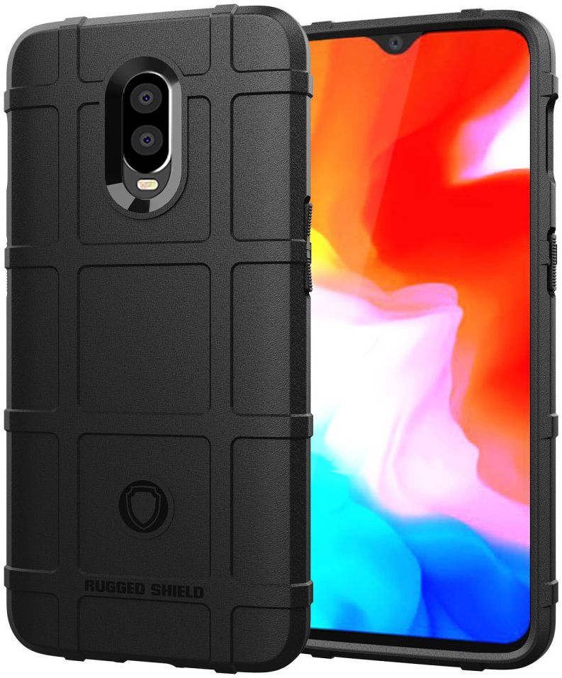 OnePlus 6T Anti-Shock TPU Backcover Zwart afbeelding 1