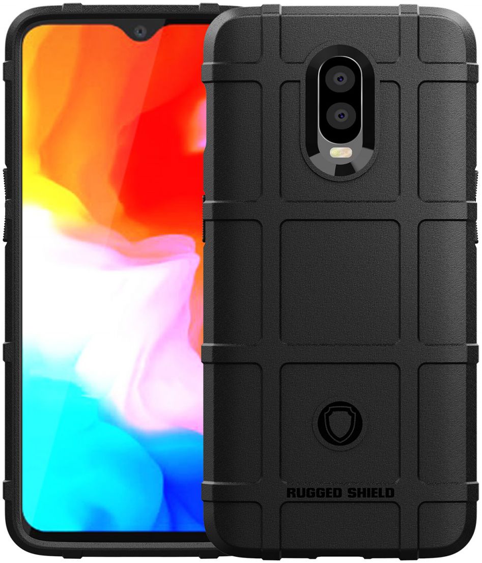 OnePlus 6T Anti-Shock TPU Backcover Zwart afbeelding 9
