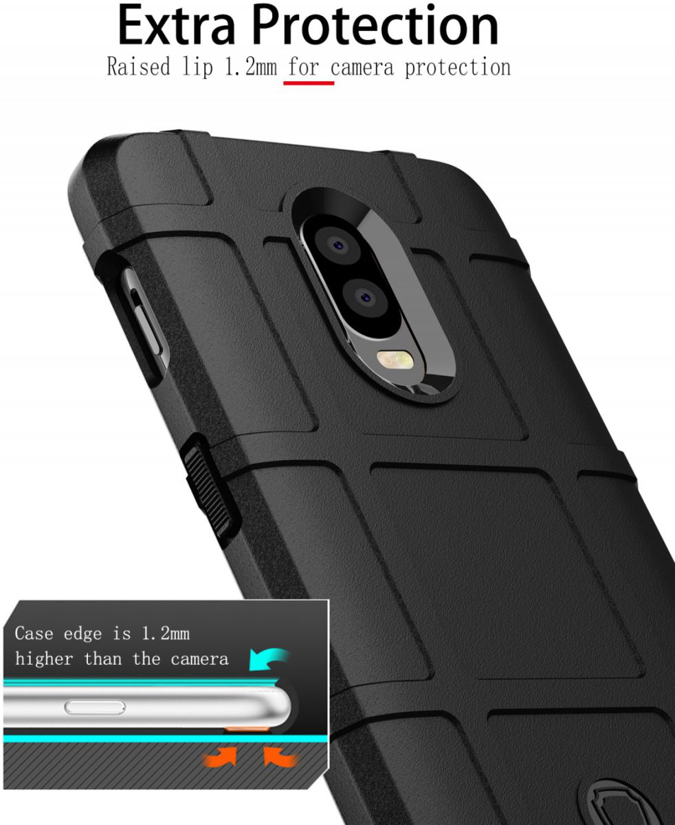 OnePlus 6T Anti-Shock TPU Backcover Zwart afbeelding 2