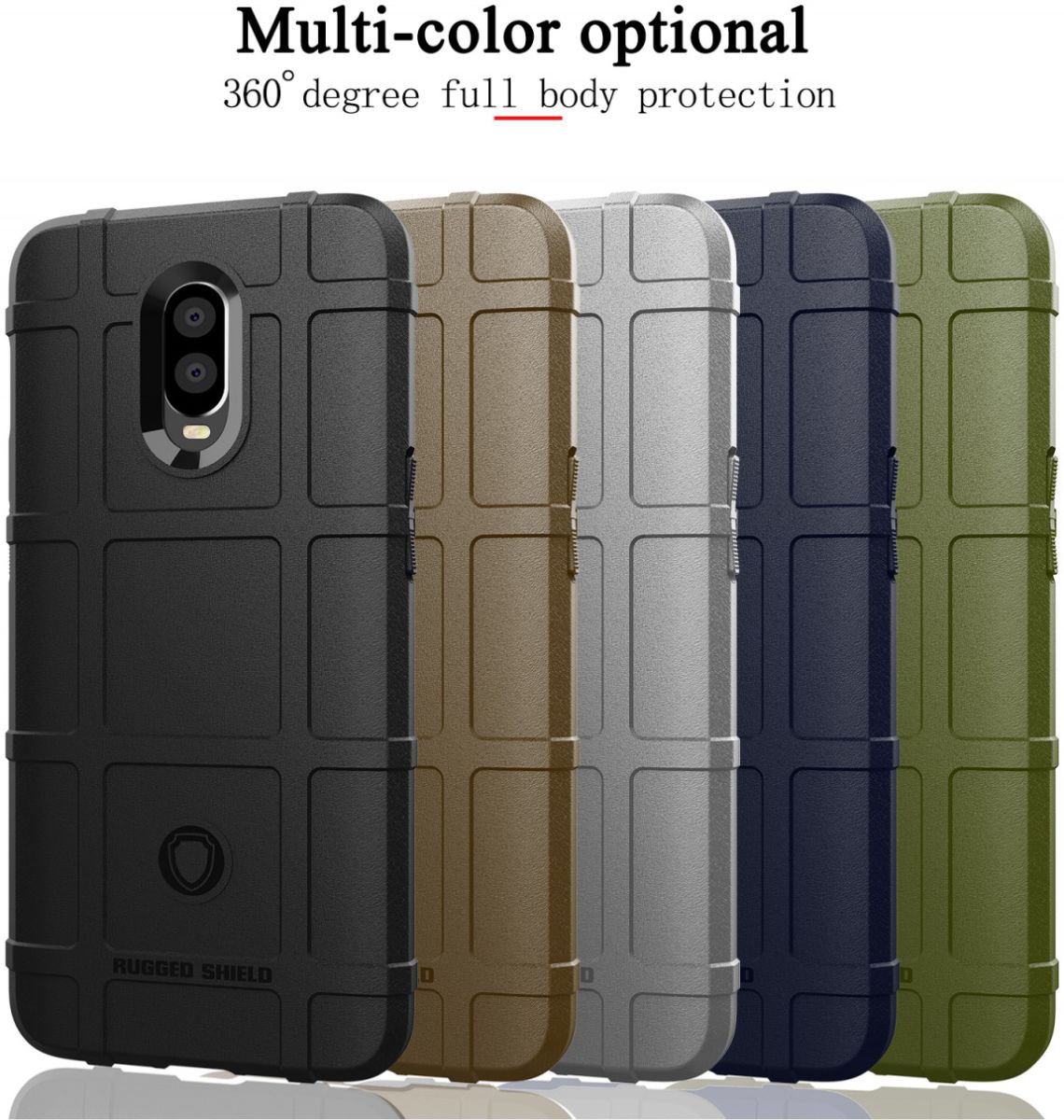 OnePlus 6T Anti-Shock TPU Backcover Zwart afbeelding 3