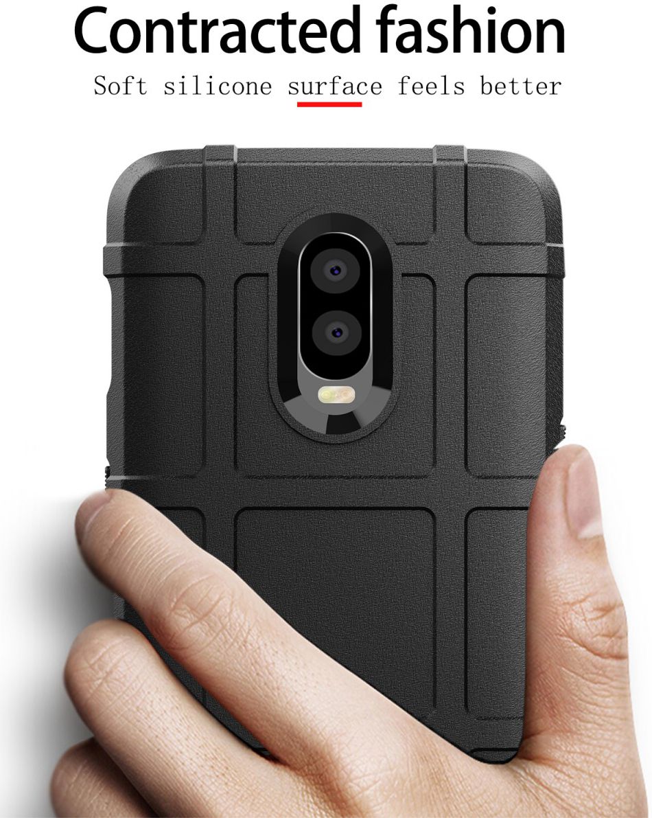 OnePlus 6T Anti-Shock TPU Backcover Zwart afbeelding 4