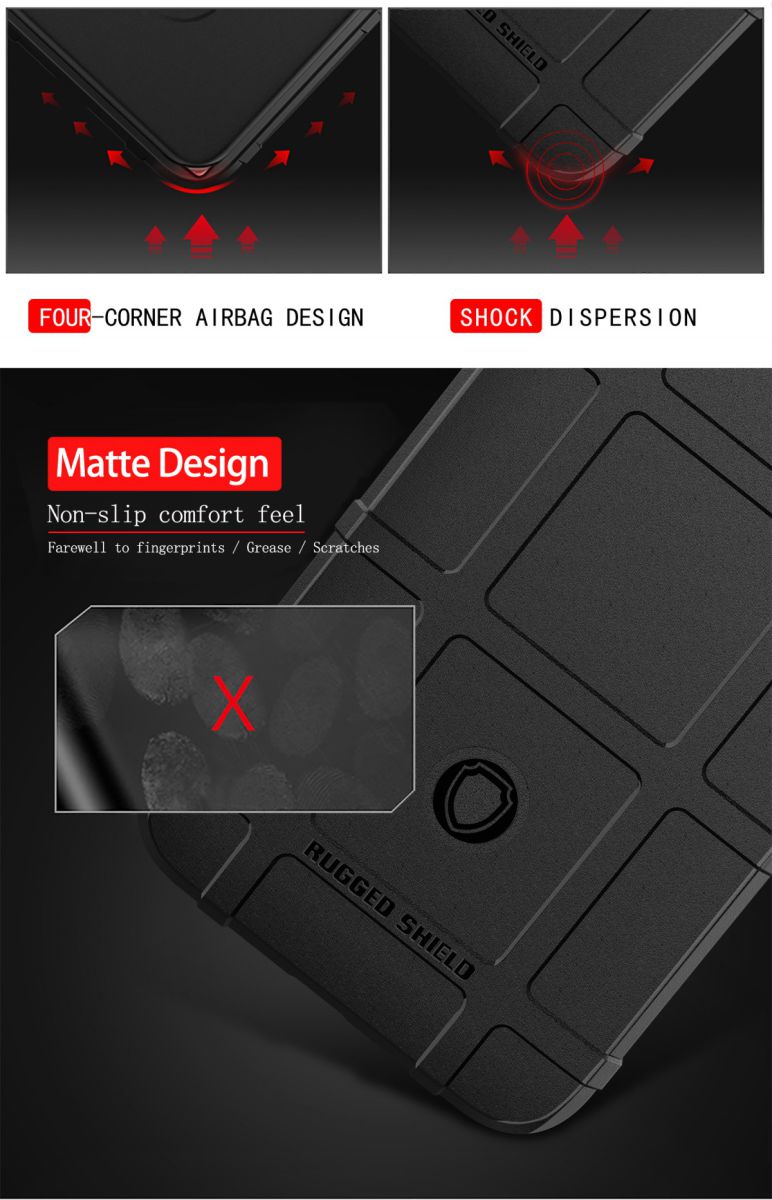 OnePlus 6T Anti-Shock TPU Backcover Zwart afbeelding 8