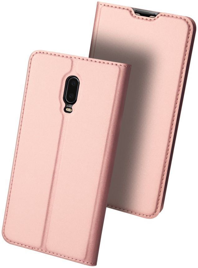 Dux Ducis Premium Book Case OnePlus 6T Hoesje met Kaarthouder Roze afbeelding 6