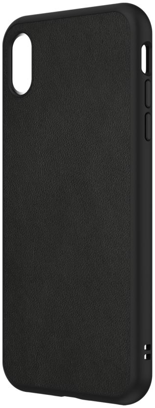 RhinoShield SolidSuit Black Leather iPhone XS Hoesje afbeelding 2