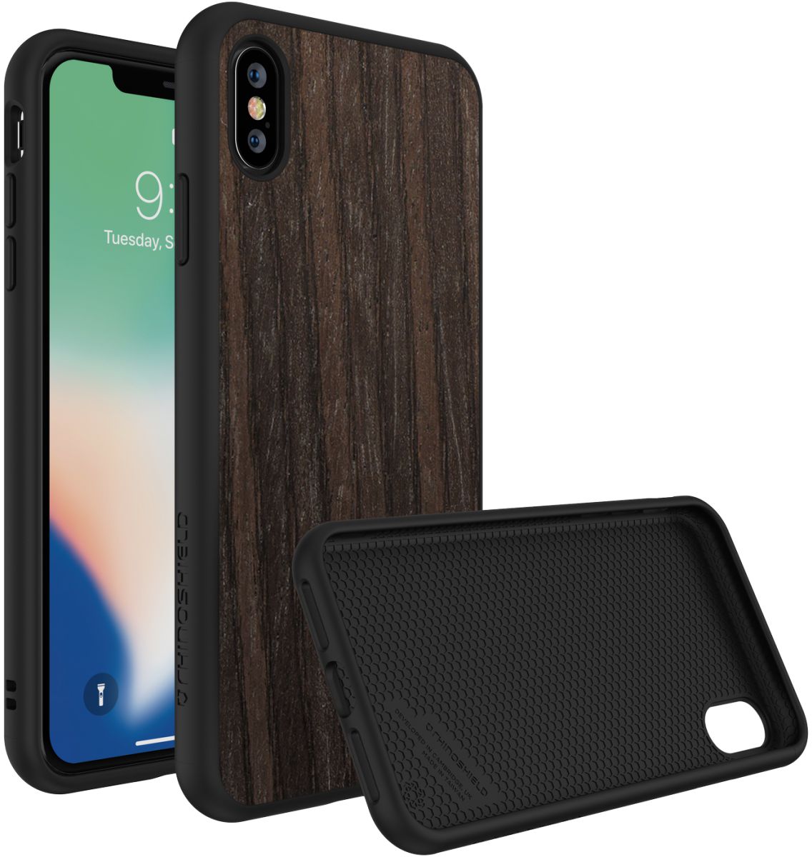 RhinoShield SolidSuit iPhone XS Max Hoesje Black Oak afbeelding 1