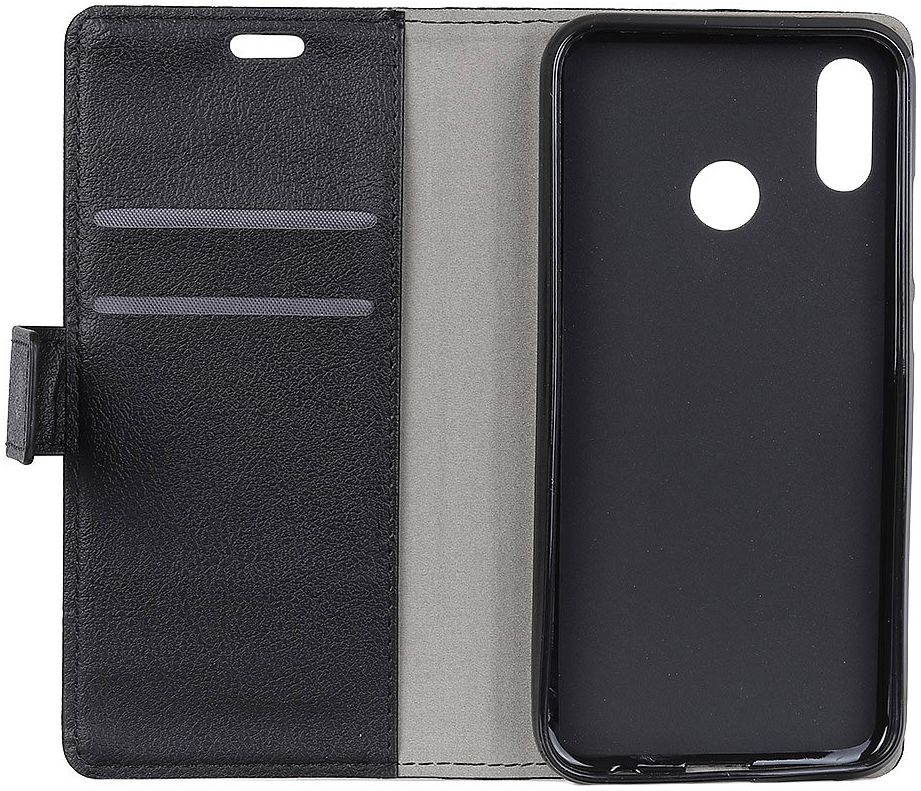 Motorola One Portemonnee Hoesje Zwart afbeelding 2