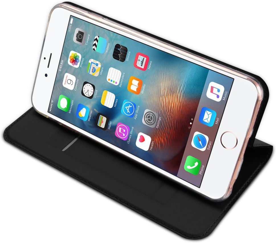 Dux Ducis Apple iPhone 6s Plus Bookcase Hoesje Zwart afbeelding 5