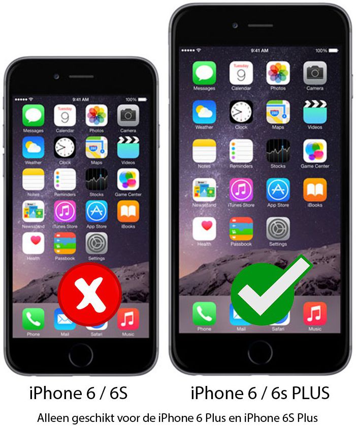 Dux Ducis Apple iPhone 6s Plus Bookcase Hoesje Zwart afbeelding 4
