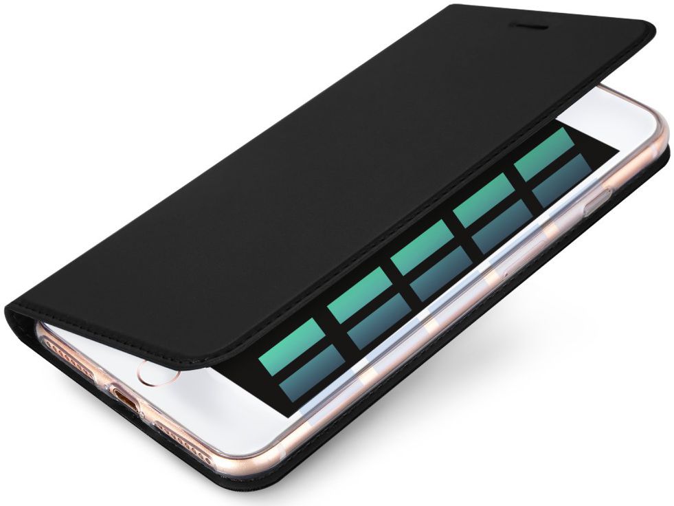 Dux Ducis iPhone 7 Plus / 8 Plus Bookcase Hoesje Zwart afbeelding 1