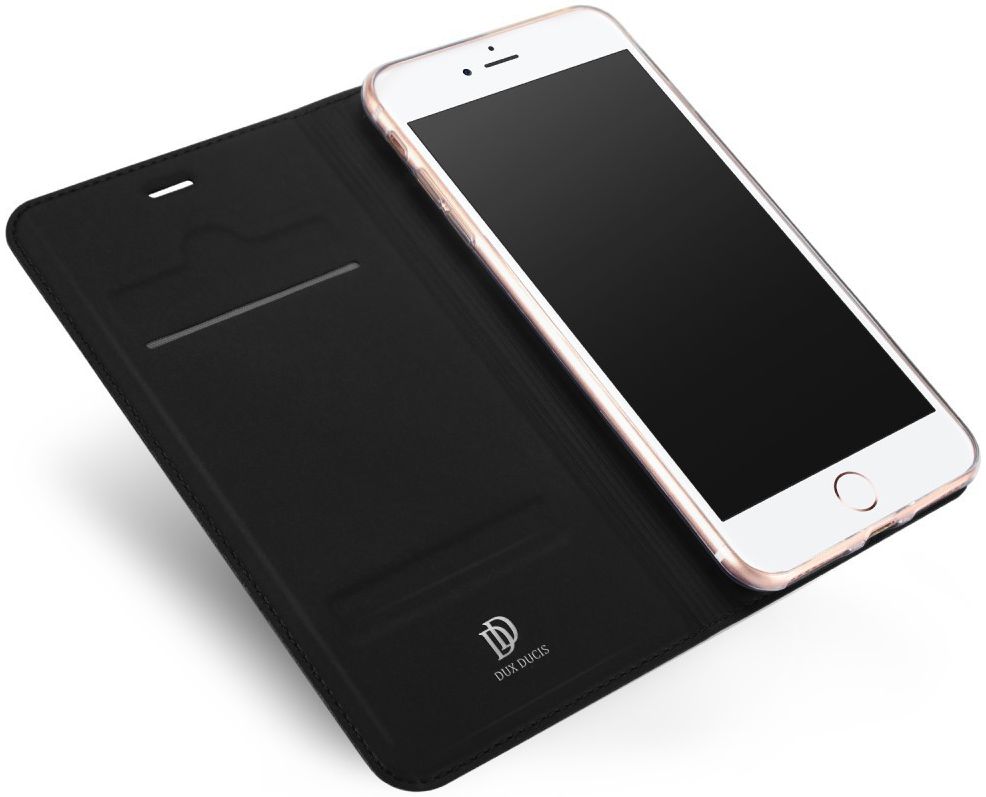 Dux Ducis iPhone 7 Plus / 8 Plus Bookcase Hoesje Zwart afbeelding 2