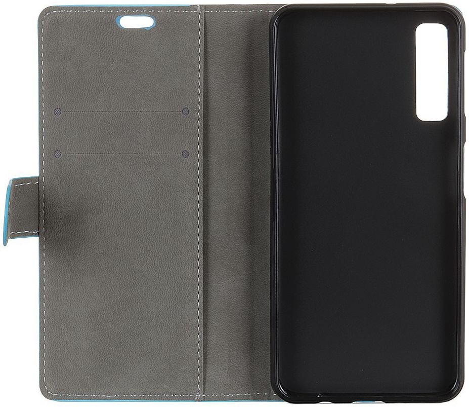 Samsung Galaxy A7 (2018) Portemonnee Hoesje Blauw afbeelding 7