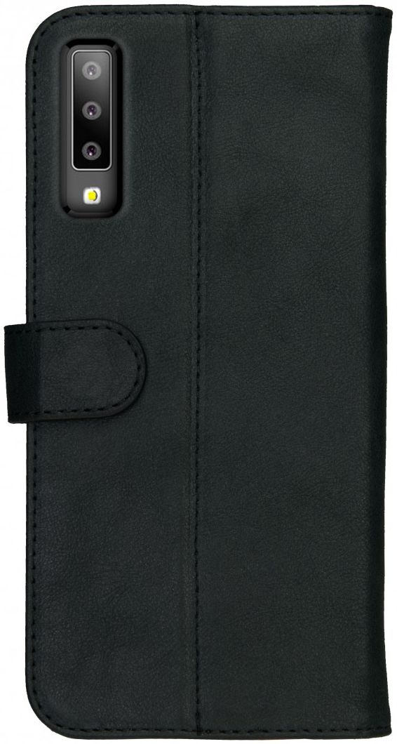 Rosso Deluxe Samsung Galaxy A7 2018 Hoesje Echt Leer Book Case Zwart afbeelding 9