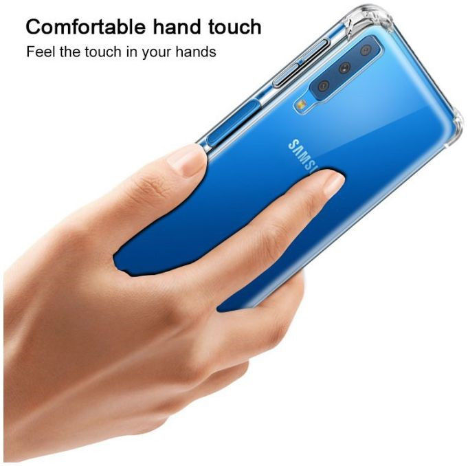IMAK Samsung A7 (2018) Hoesje TPU met Screenprotector Transparant afbeelding 10