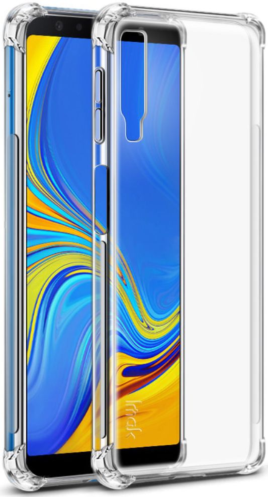 IMAK Samsung A7 (2018) Hoesje TPU met Screenprotector Transparant afbeelding 2