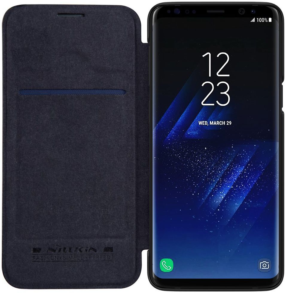 Nillkin Qin Series Flip Hoesje Samsung Galaxy S9 Plus Zwart afbeelding 2