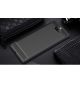 Sony Xperia 10 Plus Geborsteld TPU Hoesje Zwart