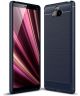 Sony Xperia 10 Plus Geborsteld TPU Hoesje Blauw