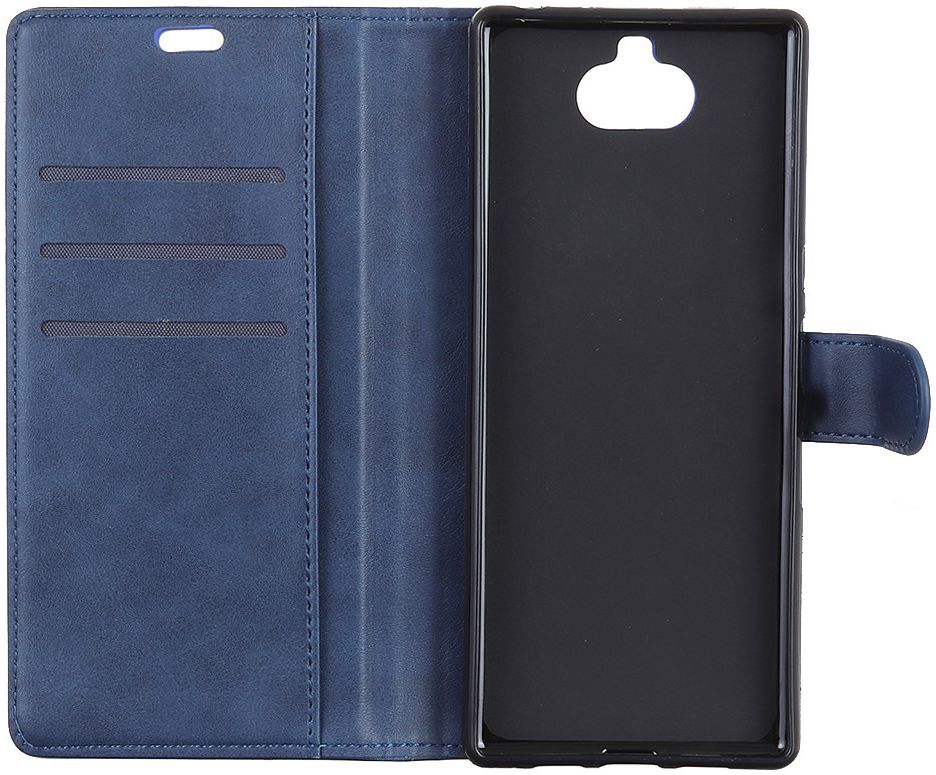 Sony Xperia 10 Plus Kunstlederen Portemonnee Hoesje Blauw afbeelding 8