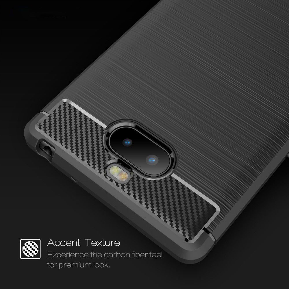Sony Xperia 10 Geborsteld TPU Hoesje Zwart afbeelding 8