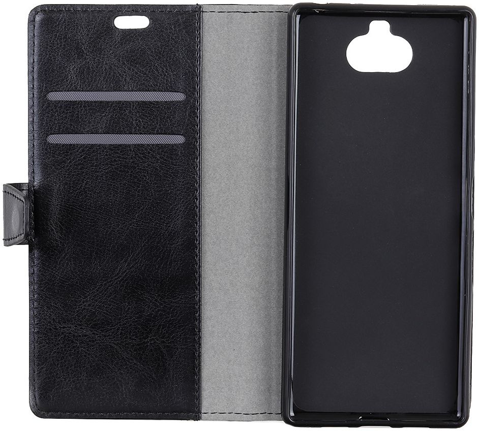 Sony Xperia 10 Stijlvol Portemonnee Hoesje Zwart afbeelding 2
