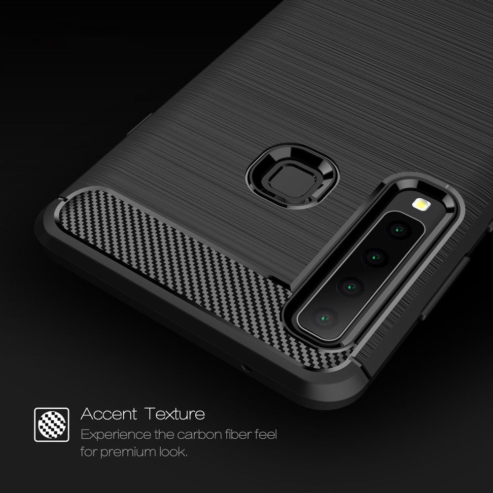 Samsung Galaxy A9 (2018) Geborsteld TPU Hoesje Grijs afbeelding 8