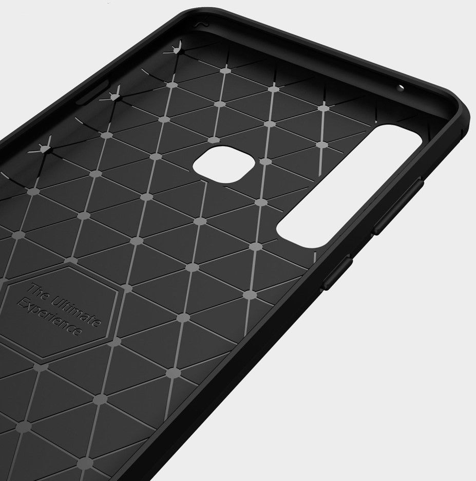 Samsung Galaxy A9 (2018) Geborsteld TPU Hoesje Grijs afbeelding 9