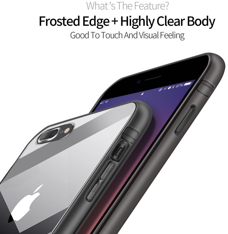 Dux Ducis Light series TPU Hoesje Apple iPhone 8 Plus Zwart afbeelding 3