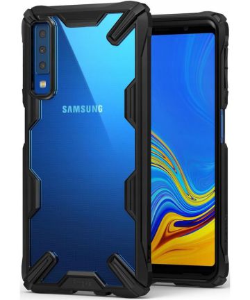 Ringke Fusion X Samsung Galaxy A7 (2018) Hoesje Doorzichtig Black Hoesjes