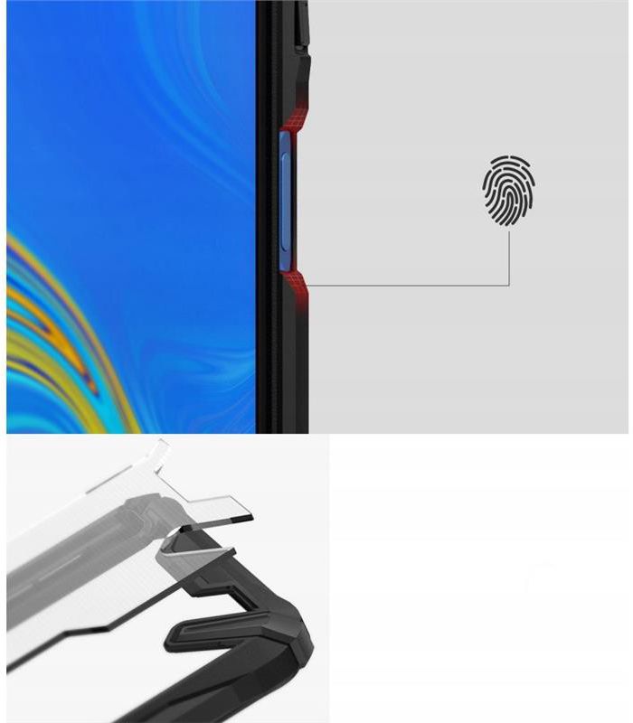 Ringke Fusion X Samsung Galaxy A7 (2018) Hoesje Doorzichtig Black afbeelding 6