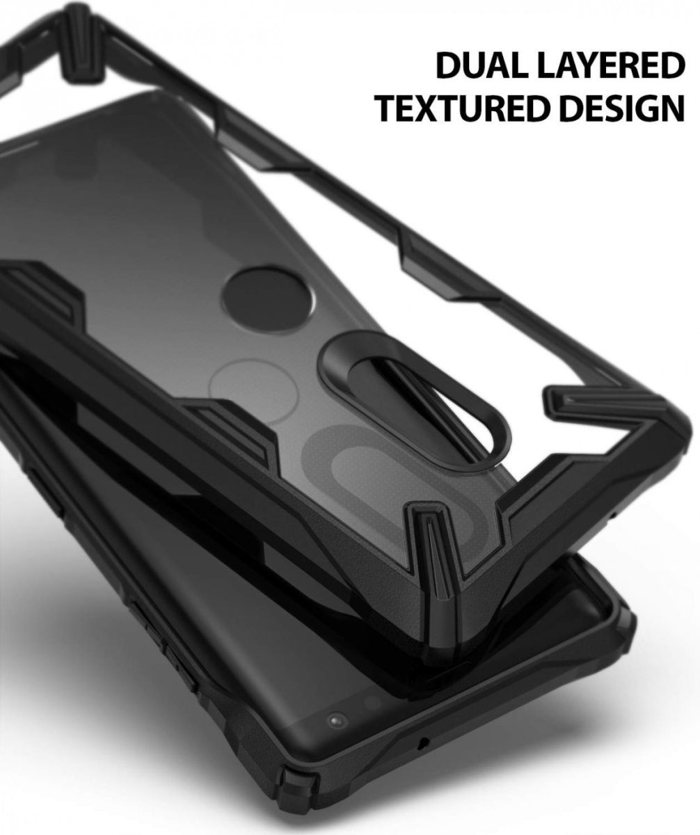 Ringke Fusion X Sony Xperia XZ3 Hoesje Doorzichtig Zwart afbeelding 3
