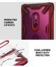 Ringke Fusion X Sony Xperia XZ3 Hoesje Doorzichtig Ruby Rood