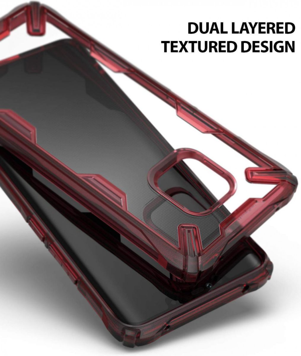 Ringke Fusion X Huawei Mate 20 Pro Hoesje Doorzichtig Rood afbeelding 6