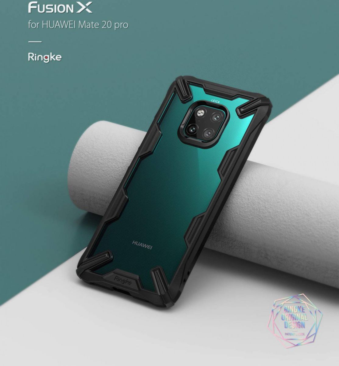 Ringke Fusion X Huawei Mate 20 Pro Hoesje Doorzichtig Rood afbeelding 10