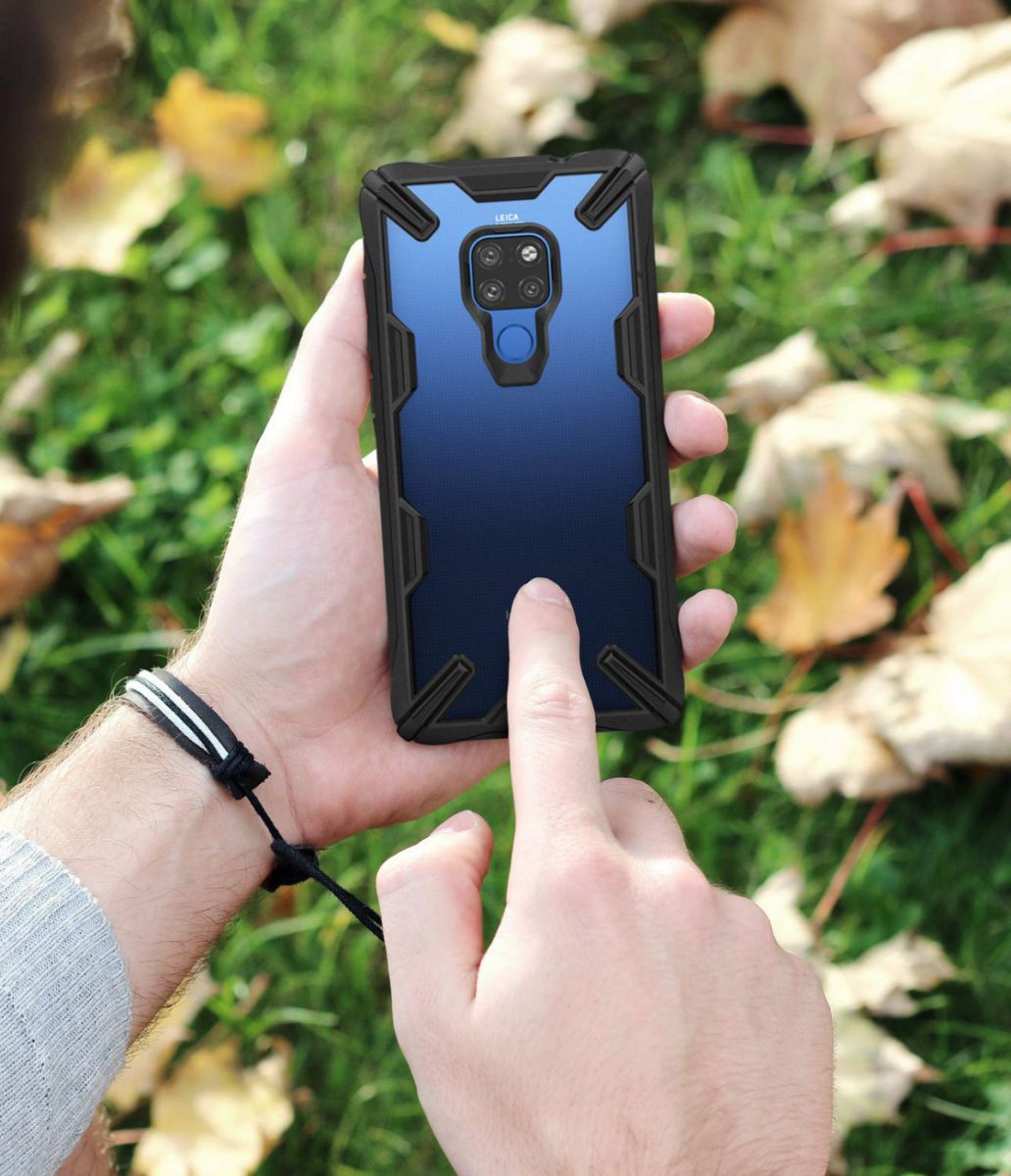 Ringke Fusion X Huawei Mate 20 Hoesje Doorzichtig Zwart afbeelding 9