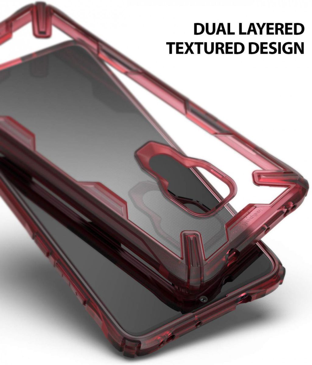 Ringke Fusion X Huawei Mate 20 Hoesje Doorzichtig Rood afbeelding 7