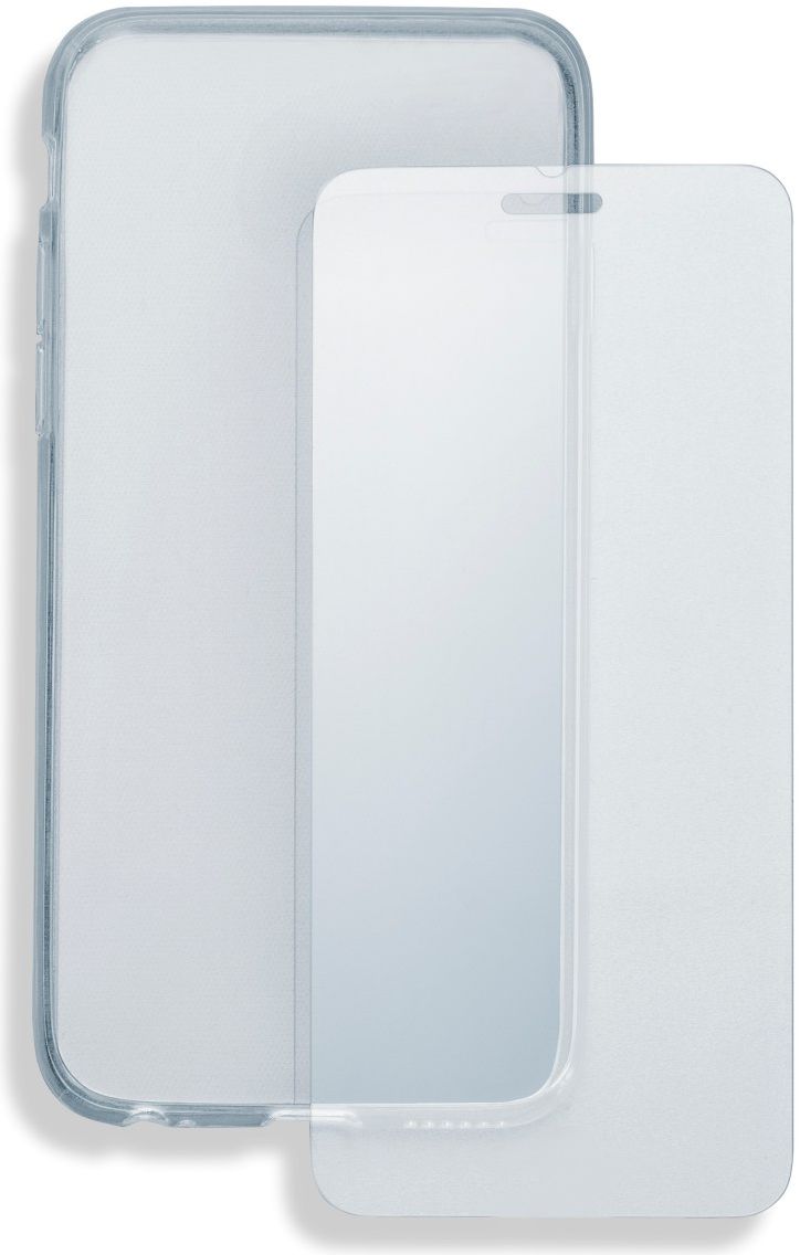 4smarts Tempered Glass en TPU Hoesje Huawei P Smart Plus Transparant afbeelding 2