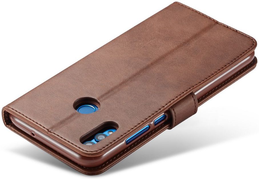 Honor 8X Kunstlederen Stand Portemonnee Bookcase Hoesje Coffee afbeelding 7