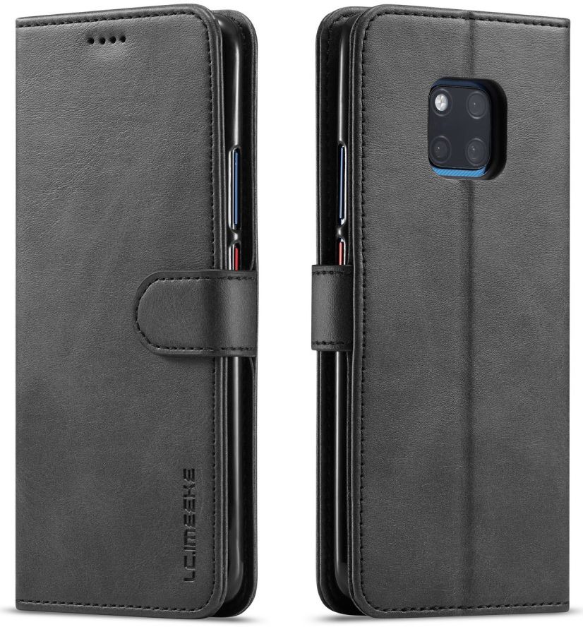 Huawei Mate 20 Pro Stand Portemonnee Bookcase Hoesje Zwart afbeelding 2