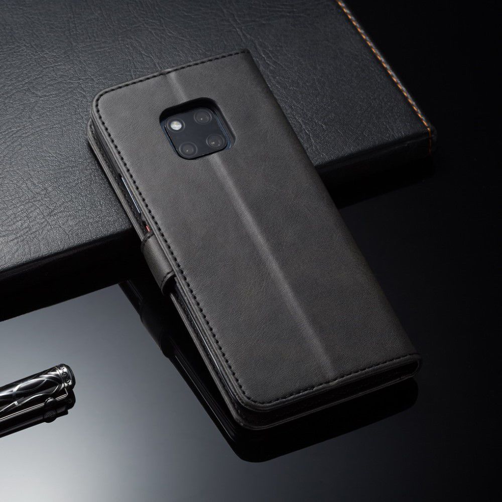 Huawei Mate 20 Pro Stand Portemonnee Bookcase Hoesje Zwart afbeelding 5