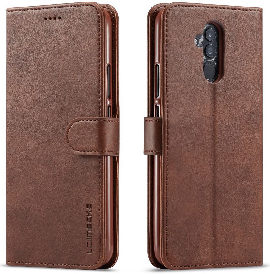 Huawei Mate 20 Lite Portemonnee Stand Bookcase Hoesje Coffee afbeelding 4