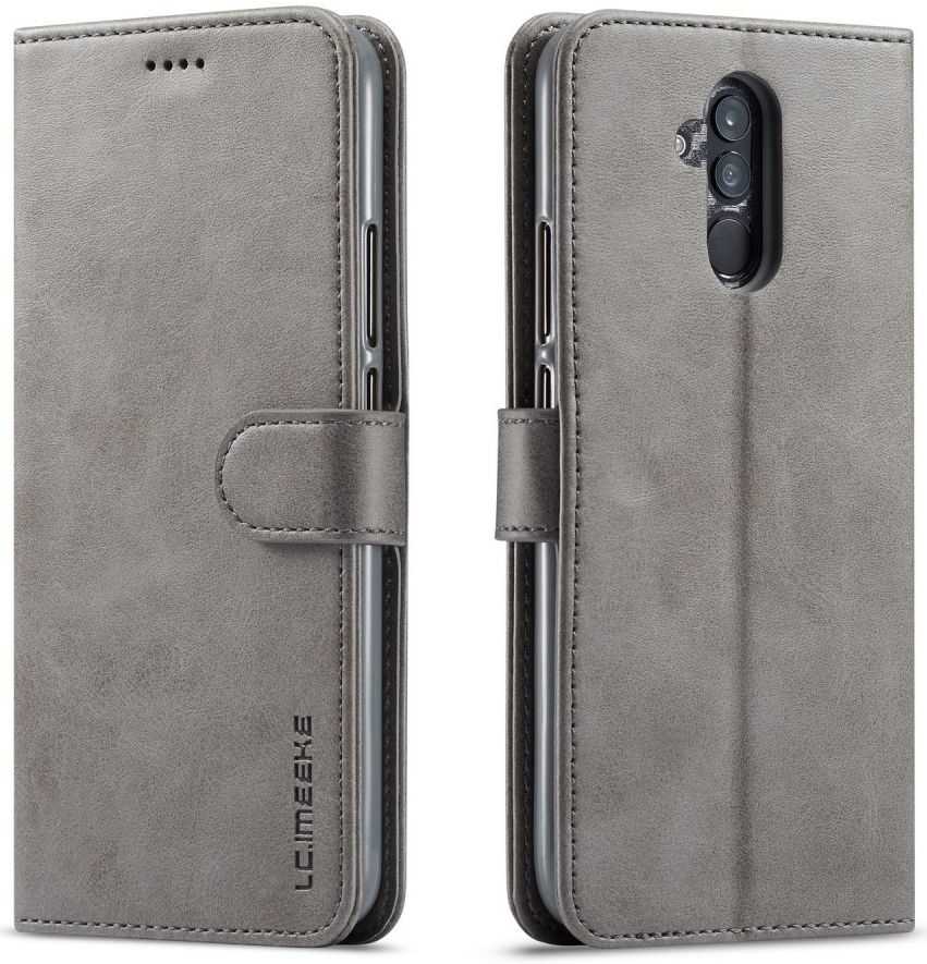 Huawei Mate 20 Lite Portemonnee Stand Bookcase Hoesje Grijs afbeelding 2