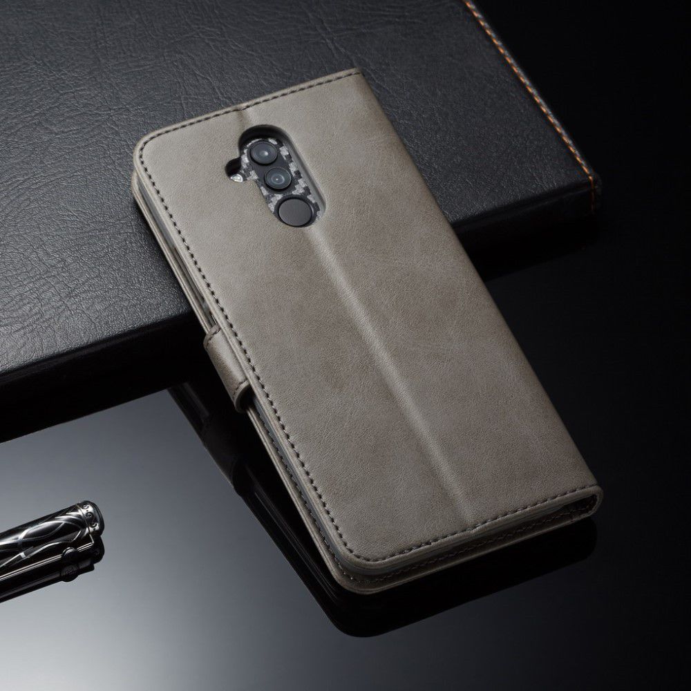 Huawei Mate 20 Lite Portemonnee Stand Bookcase Hoesje Grijs afbeelding 6