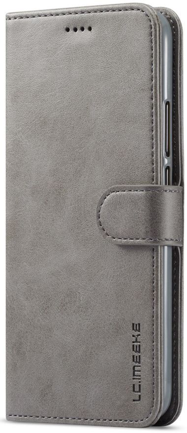 Huawei Mate 20 Lite Portemonnee Stand Bookcase Hoesje Grijs afbeelding 4