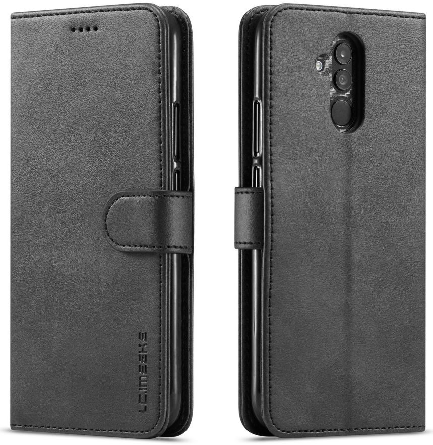 Huawei Mate 20 Lite Portemonnee Stand Hoesje Zwart afbeelding 2