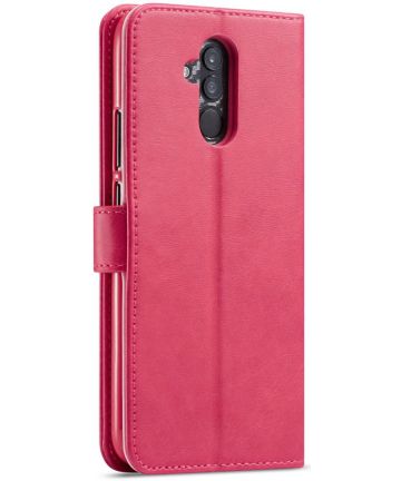 Huawei Mate 20 Lite Portemonnee Stand Bookcase Hoesje Roze Hoesjes