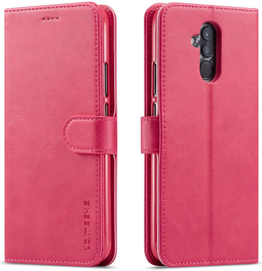 Huawei Mate 20 Lite Portemonnee Stand Bookcase Hoesje Roze afbeelding 2